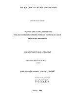 Biện pháp quản lý chất lượng dạy  học tiếng anh chuyên ngành ở trường trung học thương mại du lịch hà nội trong bối cảnh hiện nay 