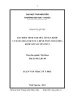 Đặc điểm hình ảnh siêu âm sụn khớp và màng hoạt dịch của bệnh nhân thoái hóa khớp gối nguyên phát 