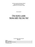 Báo cáo chuyên đề: Ứng dụng Laser trong điều trị ung thư