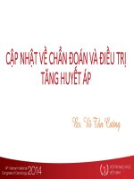 CẬP NHẬT VỀ CHẨN ĐOÁN VÀ ĐIỀU TRỊ TĂNG HUYẾT ÁP