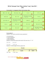 Đề thi violympic toán lớp 4 vòng 12 năm 2015   2016 