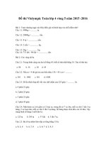 Đề thi violympic toán lớp 4 vòng 5 