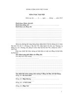 Mẫu văn bản khai mạc đại hội chi bộ 