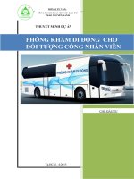 Báo cáo lập dự án phòng khám lưu động cho cán bộ công nhân viên 