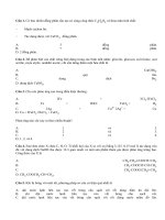 Đề thi thử đại học khối A môn hóa năm 2012 đề số 3