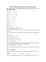 Đề thi violympic toán lớp 3 vòng 9 