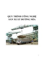 Quy trình sản xuất đường mía 