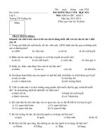 ĐỀ THI học kỳ 1 khoa học lớp 5 