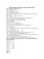 Đề thi violympic toán lớp 2 vòng 9 