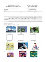 đề kiểm tra học kì môn tiếng anh   lớp 4 