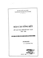Xây dựng hệ thống tiêu chuẩn quốc gia về môi trường