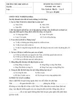 ĐỀ KIỂM TRA CUỐI kỳ i  lịch sử địa lý lớp 4 