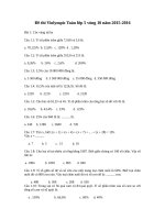 Đề thi violympic toán lớp 5 vòng 10 