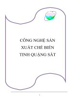 Công nghệ sản xuất chế biến quặng sắt