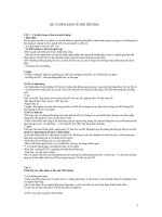 Đề cương môn học kinh tế môi trường có đáp án