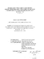 Nghiên cứu áp dụng kỹ thuật tự động hóa vào việc nâng cấp thiết bị công nghệ để nâng cao công suất, chất lượng của nhà máy xi măng