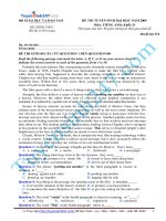 bộ đề thi đại học môn tiếng anh có lời giải chi tiết từ năm 2009 đến 2015 của tuyensinh247 hay