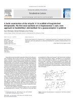 A facile construction of the tricyclic 5 7 6 scaffold of fungi derived diterpenoids  the  rst total synthesisof (±) heptemerone g and a new approach to danishefsky s intermediate for a guanacastepene