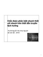 CHẨN ĐOÁN PHÂN BIỆT NHANH THẤT VỚI NHANH TRÊN THẤT DẪN TRUYỀN LỆCH HƯỚNG