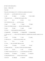 Đề thi thử vào lớp 10 môn tiếng anh đề số 47