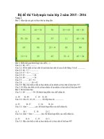 Bộ đề thi violympic toán lớp 2 