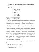 Tiểu luận tổ chức tài chính và khủng hoảng tài chính FINANCIAL STRUCTURE AND FINANCIAL CRISIS 