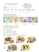 Bài kiểm tra số 2 môn tiếng anh lớp 5 