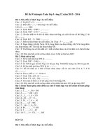 Đề thi violympic toán lớp 3 vòng 12 năm 2015   2016 