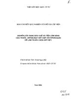 Nghiên cứu dạng bào chế và tiền lâm sàng của thuốc artesunat kết hợp với pipẻaquin để làm thuốc chữa sốt rét