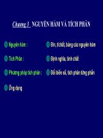 Chương 3  nguyên hàm và tích phân 