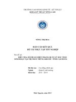 Điều tra, đánh giá hiện trạng quản lý rác thải sinh hoạt tại thị trấn trùng khánh –  tỉnh cao bằng