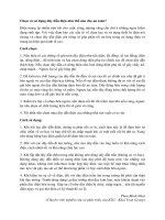 Chọn và sử dụng dây dẫn điện như thế nào cho an toàn