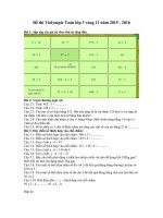 Đề thi violympic toán lớp 3 vòng 11 