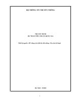 THUYẾT MINH  DỰ THẢO TIÊU CHUẨN QUỐC GIA  Thiết bị nguồn 48V dùng cho thiết bị viễn thông Yêu cầu kỹ thuật