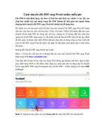 Cách chuyển đổi PDF sang word online miễn phí 