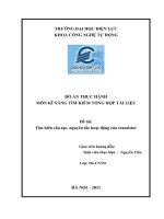 Tìm hiểu cấu tạo, nguyên tắc hoạt động của transistor