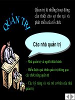 Nhà Quản Trị Học Là Gì