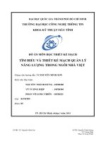 Tìm hiểu và thiết kế mạch quản lý năng lượng trong ngôi nhà Việt