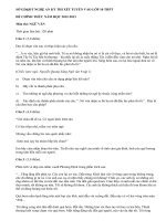 Đề thi vào lớp 10 môn văn tỉnh Nghệ An năm 2012