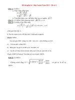 Đề thi giữa kì 1 lớp 9 môn Toán năm 2015 - Đề 1