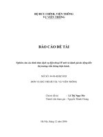 Nghiên cứu các hình thức dịch vụ điện thoại IP mới và đánh giá tác động đến thị trường viễn thông hiện hành