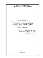 THUYẾT MINH ĐỀ TÀI  XÂY DỰNG TIÊU CHUẨN CHỐNG SÉT  CHO CÁC TRẠM GỐC VÔ TUYẾN