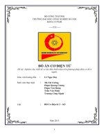 Nghiên cứu, thiết kế xe lăn điều khiển dựa trên phương pháp điện cơ đồ ở người