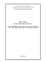 THUYẾT MINH dự THẢO TIÊU CHUẨN QUỐC GIA TƯƠNG THÍCH điện từ (EMC) – PHẦN 4 2  PHƯƠNG PHÁP đo và THỬ   MIẾN NHIỄU đối với HIỆN TƯỢNG PHÓNG TĨNH điện 