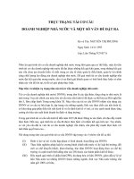 Thực trạng tái cơ cấu doanh nghiệp nhà nước và một số vấn đề đặt ra