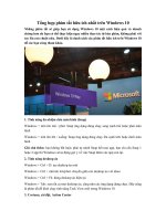 Tổng hợp phím tắt hữu ích nhất trên windows 10 