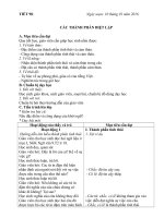 BÀI 20 CÁC THÀNH PHẦN BIỆT LẬP