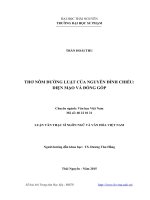 Thơ Nôm đường luật của Nguyễn Đình Chiểu diện mạo và đóng góp