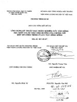 Ứng dụng kỹ thuật hạt nhân nghiên cứu vận động địa chất và dự báo ảnh hưởng của chúng tới một số công trình ở lưu vực sông hồng