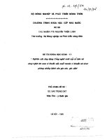 Nghiên cứu ứng dụng công nghệ nuôi cấy tế bào và công nghệ lên men vi khuẩn sản xuất vacxin vi khuẩn và virut phòng chống bệnh cho gia súc, gia cầm